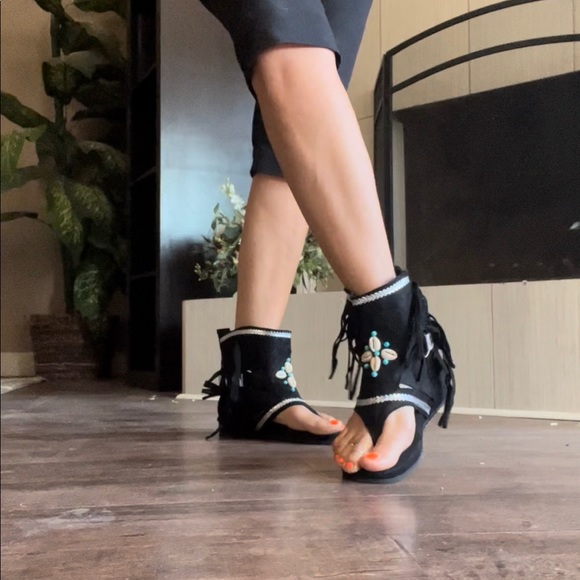 Shoes - Brand new, never worn gladiator style sandals. Rare! Gorgeous, sueded. Size 6.5